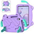 For Sumsung Galaxy Tab A 8.4 2020 T307/T307u Ice Baby EVA Shockproof Hard PC Tablet Case(Light Purple+Mint Green) - 1