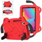 For TCL LE 2023 / Tab 8 2022 Ice Baby EVA Shockproof Hard PC Tablet Case(Red+Black) - 1