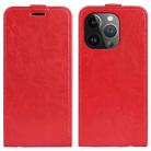 For iPhone 15 Pro Max R64 Texture Single Vertical Flip Leather Phone Case(Red) - 1