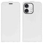 For iPhone 16 Pro R64 Texture Single Vertical Flip Leather Phone Case(White) - 1