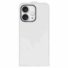 For iPhone 16 Pro R64 Texture Single Vertical Flip Leather Phone Case(White) - 3