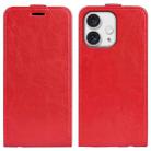 For iPhone 16 Pro R64 Texture Single Vertical Flip Leather Phone Case(Red) - 1