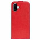 For iPhone 16 Plus R64 Texture Single Vertical Flip Leather Phone Case(Red) - 3