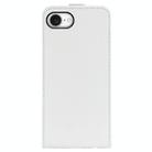 For iPhone 16e R64 Texture Single Vertical Flip Leather Phone Case(White) - 3