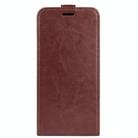 For iPhone 16e R64 Texture Single Vertical Flip Leather Phone Case(Brown) - 2