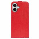 For iPhone 17 R64 Texture Single Vertical Flip Leather Phone Case(Red) - 3