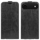 For iPhone 17 Air R64 Texture Single Vertical Flip Leather Phone Case(Black) - 1