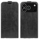 For iPhone 17 Pro Max R64 Texture Single Vertical Flip Leather Phone Case(Black) - 1