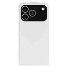 For iPhone 17 Pro Max R64 Texture Single Vertical Flip Leather Phone Case(White) - 3