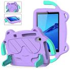 For Huawei MediaPad M5 Lite 8.0 Ice Baby EVA Shockproof Hard PC Tablet Case(Light Purple+Mint Green) - 1