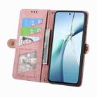For Google Pixel 9a Geometric Zipper Wallet Side Buckle Leather Phone Case(Pink) - 3