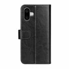 For iPhone 16 R64 Texture Horizontal Flip Leather Phone Case(Black) - 3