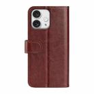 For iPhone 16 Pro R64 Texture Horizontal Flip Leather Phone Case(Brown) - 3