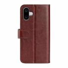 For iPhone 16 Plus R64 Texture Horizontal Flip Leather Phone Case(Brown) - 3