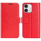 For iPhone 16 Pro Max R64 Texture Horizontal Flip Leather Phone Case(Red) - 1