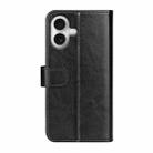For iPhone 17 R64 Texture Horizontal Flip Leather Phone Case(Black) - 3