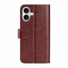 For iPhone 17 R64 Texture Horizontal Flip Leather Phone Case(Brown) - 3