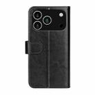 For iPhone 17 Pro R64 Texture Horizontal Flip Leather Phone Case(Black) - 3