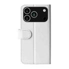 For iPhone 17 Pro Max R64 Texture Horizontal Flip Leather Phone Case(White) - 3