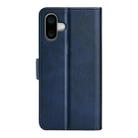 For iPhone 16 Dual-side Magnetic Buckle Horizontal Flip Leather Phone Case(Dark Blue) - 3