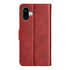For iPhone 16 Dual-side Magnetic Buckle Horizontal Flip Leather Phone Case(Red) - 3