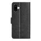 For iPhone 16 Plus Dual-side Magnetic Buckle Horizontal Flip Leather Phone Case(Black) - 3