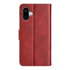 For iPhone 16 Plus Dual-side Magnetic Buckle Horizontal Flip Leather Phone Case(Red) - 3