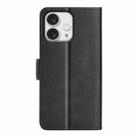 For iPhone 16 Pro Max Dual-side Magnetic Buckle Horizontal Flip Leather Phone Case(Black) - 3