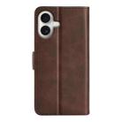 For iPhone 17 Dual-side Magnetic Buckle Horizontal Flip Leather Phone Case(Brown) - 3
