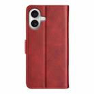 For iPhone 17 Dual-side Magnetic Buckle Horizontal Flip Leather Phone Case(Red) - 3