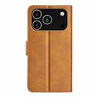 For iPhone 17 Pro Dual-side Magnetic Buckle Horizontal Flip Leather Phone Case(Yellow) - 3