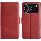 For iPhone 17 Pro Dual-side Magnetic Buckle Horizontal Flip Leather Phone Case(Red) - 1