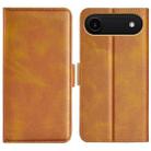 For iPhone 17 Air Dual-side Magnetic Buckle Horizontal Flip Leather Phone Case(Yellow) - 1