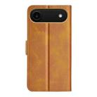 For iPhone 17 Air Dual-side Magnetic Buckle Horizontal Flip Leather Phone Case(Yellow) - 3