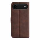 For iPhone 17 Air Dual-side Magnetic Buckle Horizontal Flip Leather Phone Case(Brown) - 3