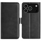 For iPhone 17 Pro Max Dual-side Magnetic Buckle Horizontal Flip Leather Phone Case(Black) - 1