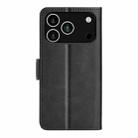 For iPhone 17 Pro Max Dual-side Magnetic Buckle Horizontal Flip Leather Phone Case(Black) - 3