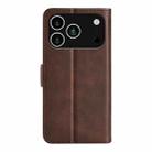 For iPhone 17 Pro Max Dual-side Magnetic Buckle Horizontal Flip Leather Phone Case(Brown) - 3