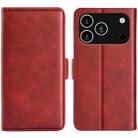 For iPhone 17 Pro Max Dual-side Magnetic Buckle Horizontal Flip Leather Phone Case(Red) - 1