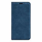 For iPhone 16 Retro-skin  Magnetic Suction Leather Phone Case(Dark Blue) - 2