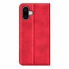 For iPhone 16 Retro-skin  Magnetic Suction Leather Phone Case(Red) - 3