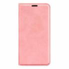 For iPhone 16 Pro Max Retro-skin  Magnetic Suction Leather Phone Case(Pink) - 2