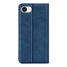 For iPhone 16e Retro-skin  Magnetic Suction Leather Phone Case(Dark Blue) - 3