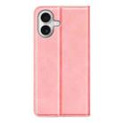 For iPhone 17 Retro-skin  Magnetic Suction Leather Phone Case(Pink) - 3