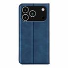 For iPhone 17 Pro Retro-skin Magnetic Suction Leather Phone Case(Dark Blue) - 3