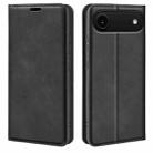 For iPhone 17 Air Retro-skin  Magnetic Suction Leather Phone Case(Black) - 1