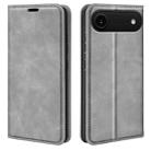 For iPhone 17 Air Retro-skin  Magnetic Suction Leather Phone Case(Grey) - 1