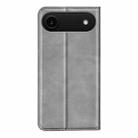 For iPhone 17 Air Retro-skin  Magnetic Suction Leather Phone Case(Grey) - 3