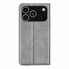 For iPhone 17 Pro Max Retro-skin Magnetic Suction Leather Phone Case(Grey) - 3