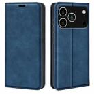 For iPhone 17 Pro Max Retro-skin Magnetic Suction Leather Phone Case(Dark Blue) - 1